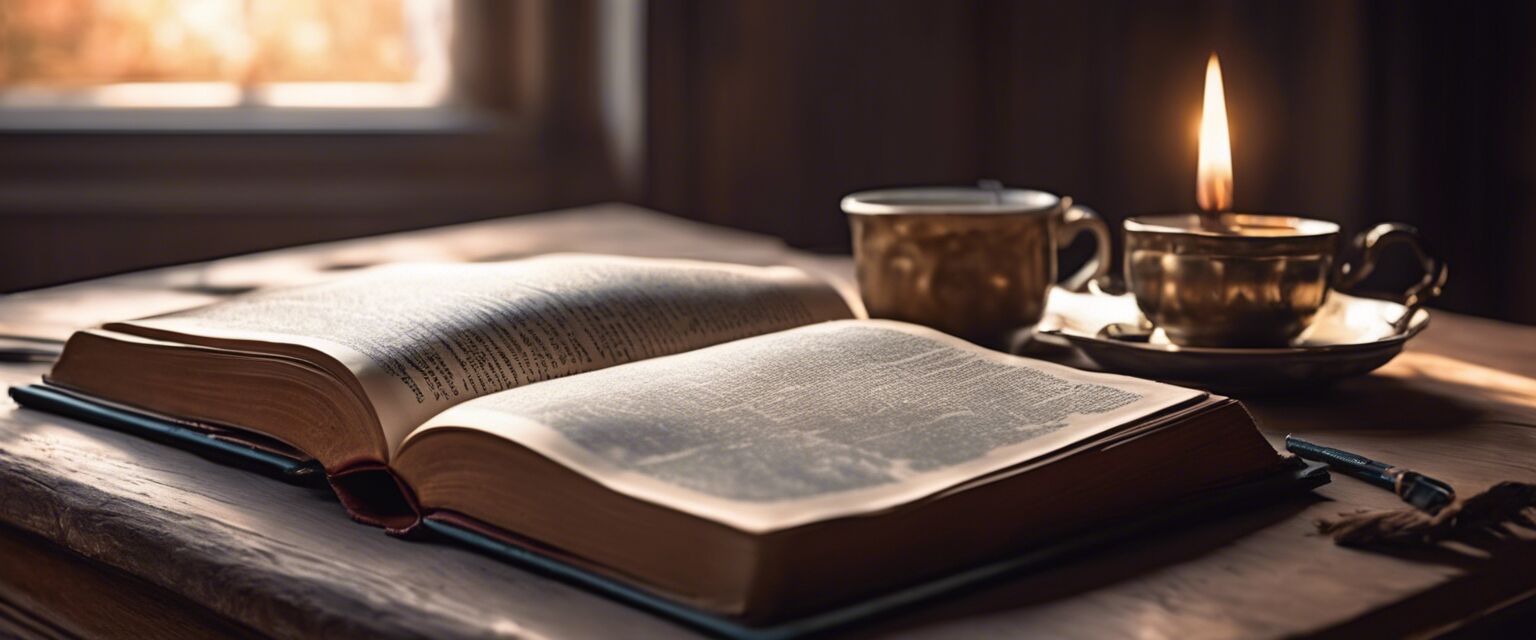 Cozy study corner for bible study