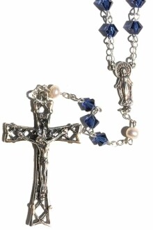Austrian Crystal OR Glass Catholic Prayer Rosary