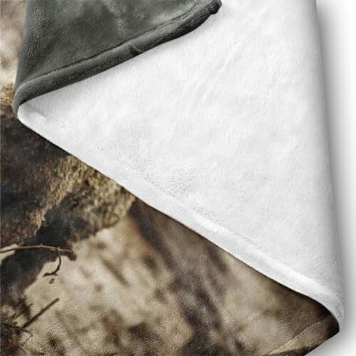 Close-up of the Jesus and Lamb Throw Blanket