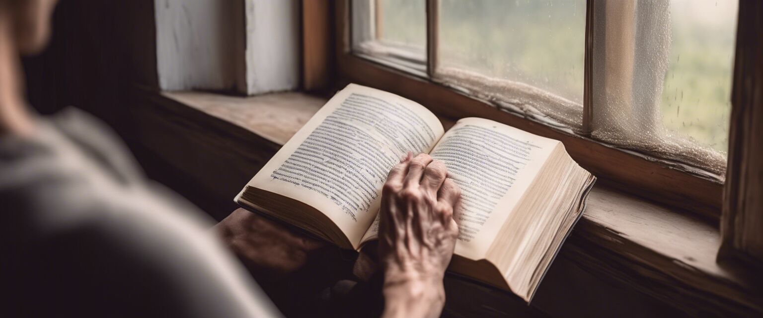 Reading a devotional book