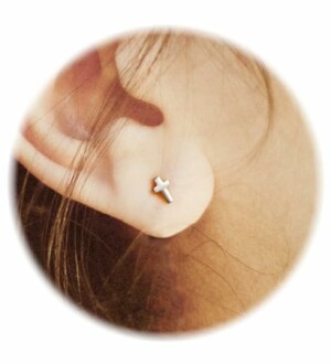 14K Gold Stud Earrings