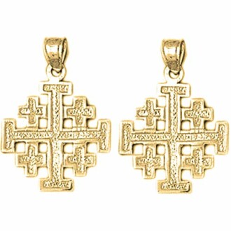 Jerusalem Cross Earrings