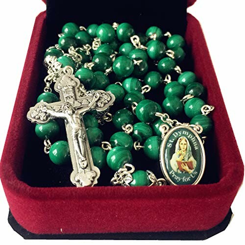Malachite St. Dymphna Rosary