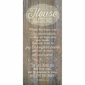 DEXSA House Blessing Wood Plaque