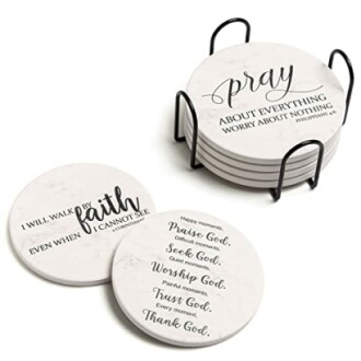 Coasters for Drinks with Bible Verses