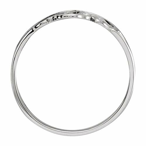 Simple silver bangle bracelet