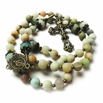 Amazonite Stone Rosary Beads