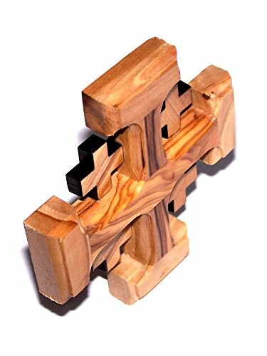 Intricately carved wooden cross.