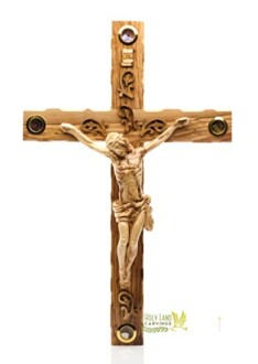 Large Olive Wood Wall Cross